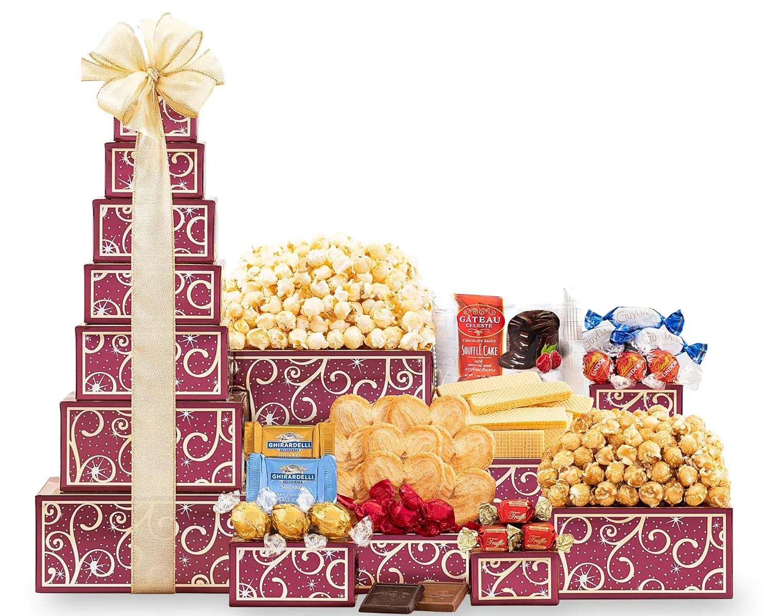 Valentine's Day Tower of Sweets by Wine Country Gift Baskets
