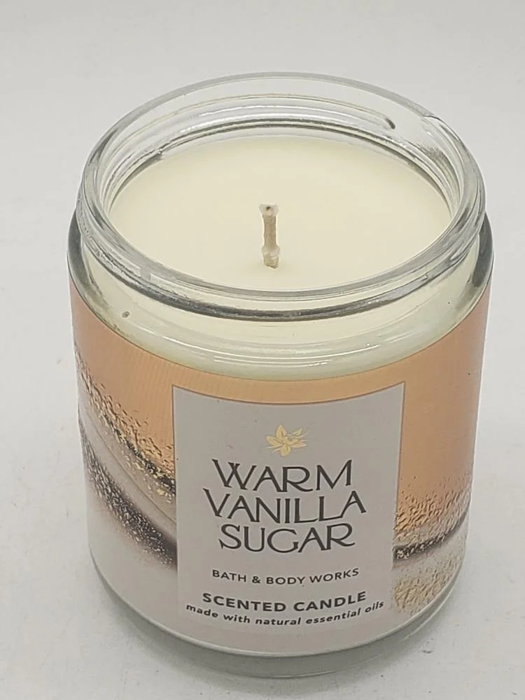 Bath and Body Works White Barn Warm Vanilla Sugar Single Wick 2 Pack
