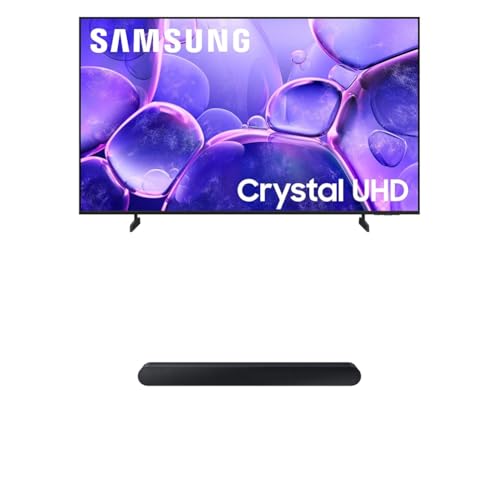 Samsung 43-Inch Class Crystal UHD U8000F 4K Smart TV (2025 Model) Endless Free Content, Crystal Processor 4K, MetalStream Design, Knox Security, Alexa Built-in
