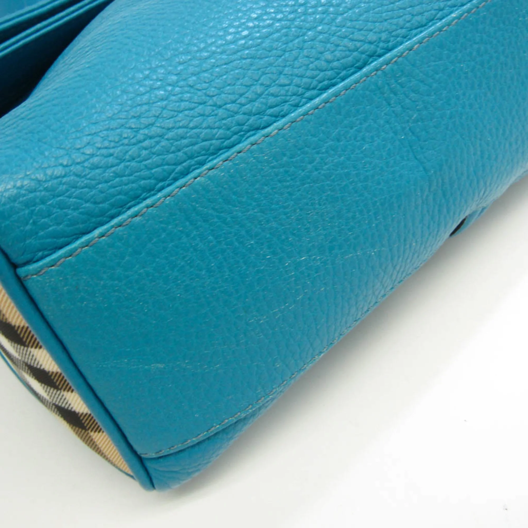 Pre-Owned Burberry Women's Leather Shoulder Bag Beige,Black,Blue,Brown (Good)