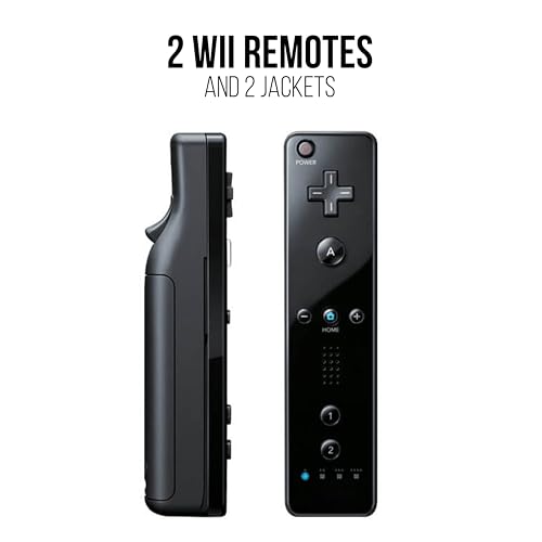 Nintendo Wii Console, Black Premium Bundle (Renewed)
