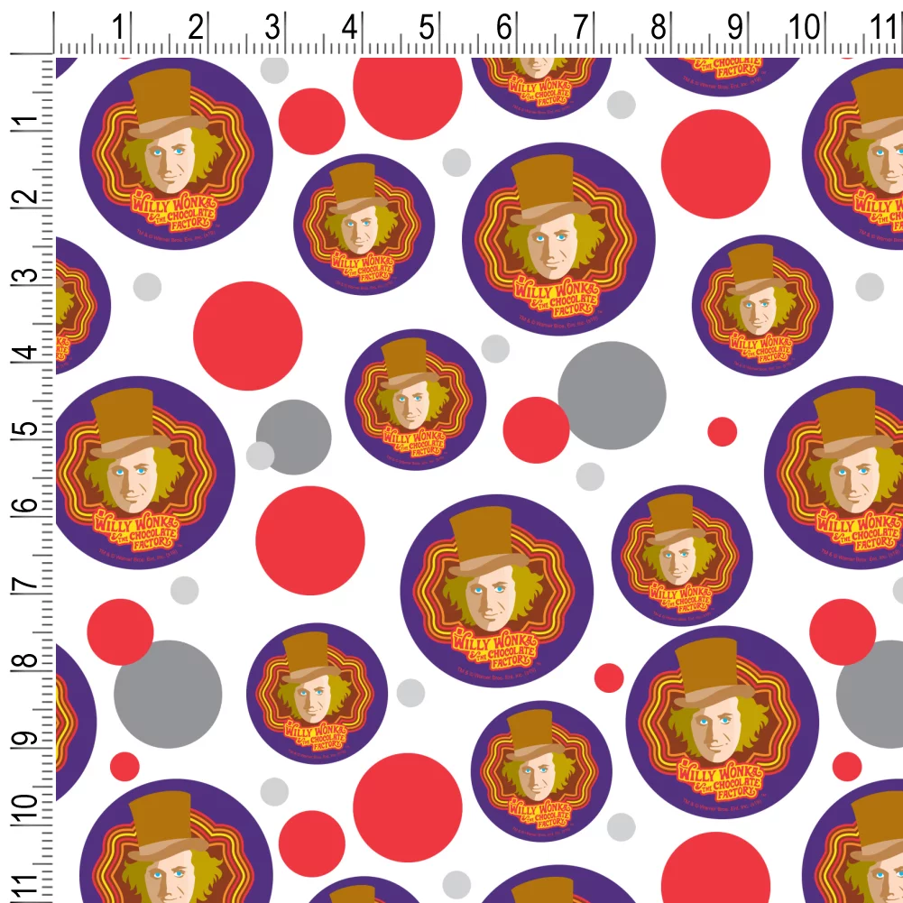 Willy Wonka and the Chocolate Factory Willy Wonka Premium Gift Wrap Wrapping Paper Roll