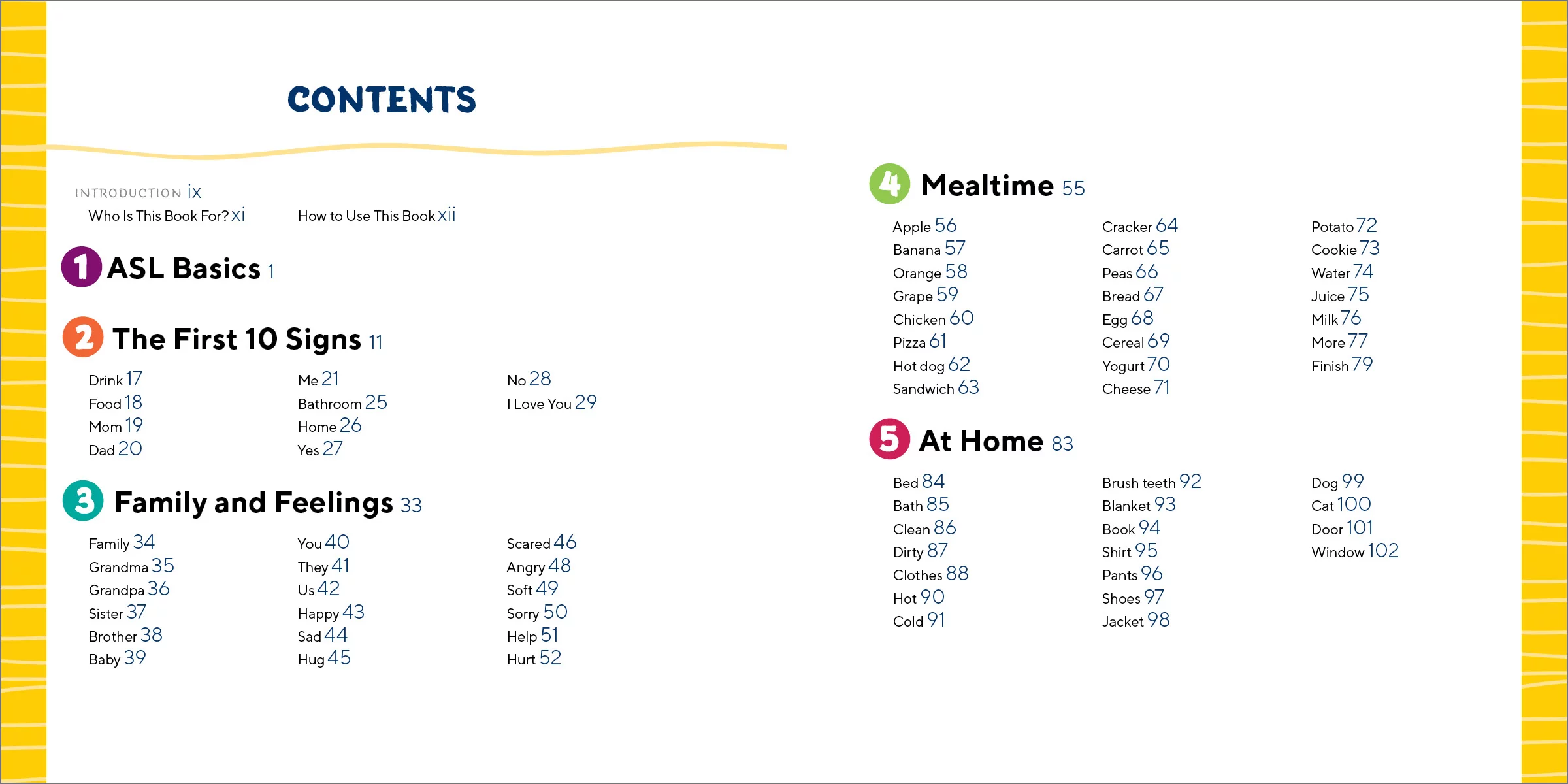 American Sign Language for Kids: 101 Easy Signs for Nonverbal Communication (Spiral Bound)