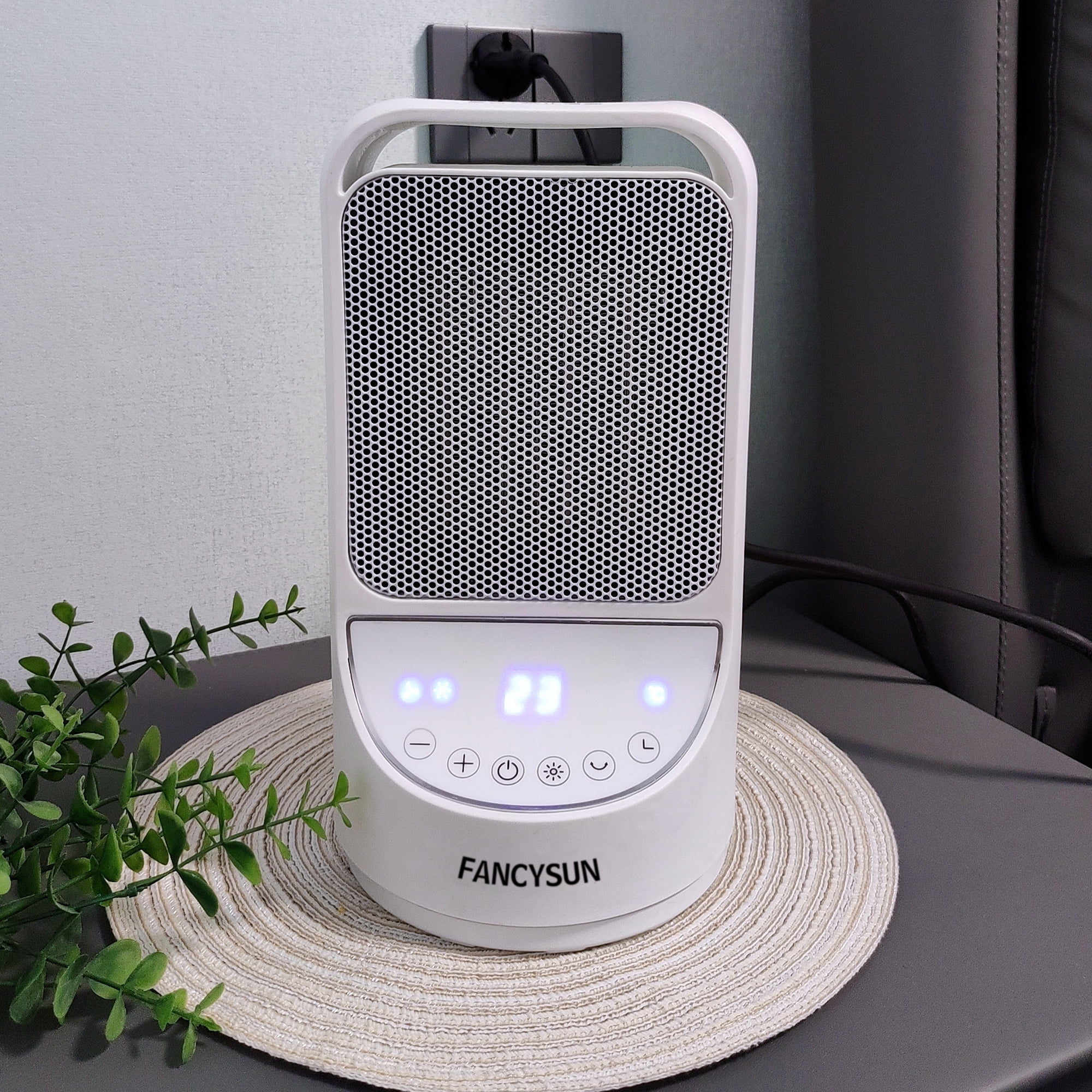 FANCYSUN Portable Electric Space Heater - 1500W/750W Safe and Quiet Ceramic mini Heater Fan with Thermostat, Heat Up 200 Square Feet for Room Office Desk Indoor