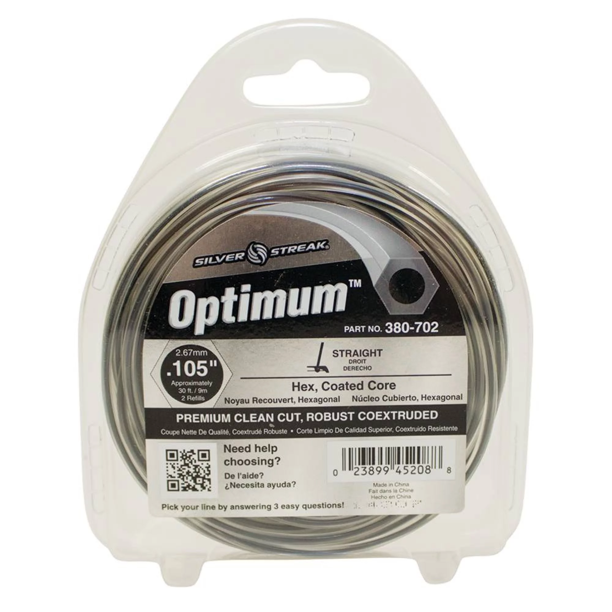 New Stens 380-702 Optimum Trimmer Line / .105 30' Clam Shell