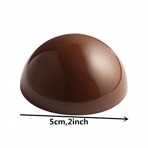 Goldbaking Ball Chocolate Mold Ball Polycarbonate Mould Chocolate Mold Hot Chocolate Bomb (Middle 2inch)