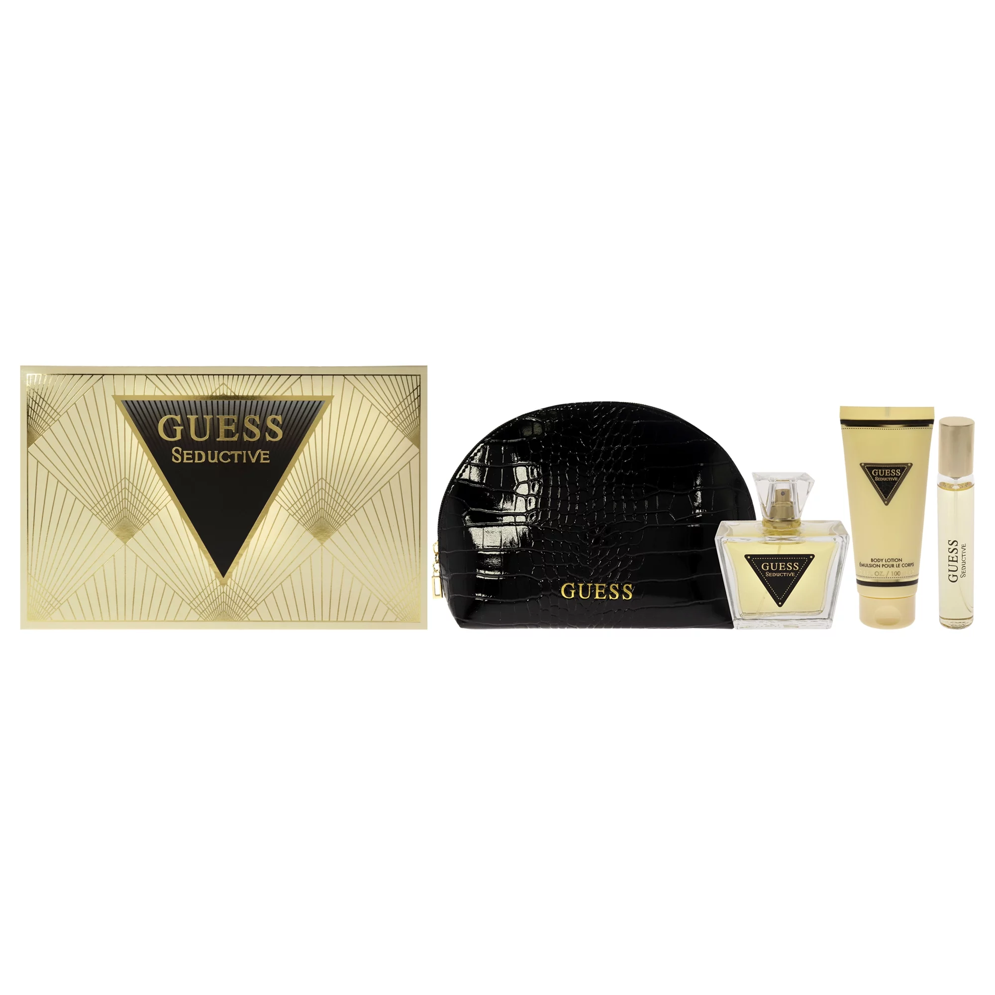 Guess Seductive by Guess, 4 Piece Gift Set for Women with Pouch