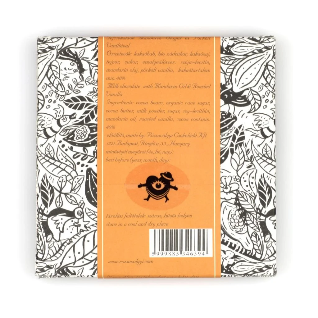 Milk Chocolate W/ Mandarin 40%, 70G