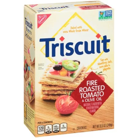 Triscuit Fire Roasted Tomato & Olive Oil Crackers (Pack of 18)