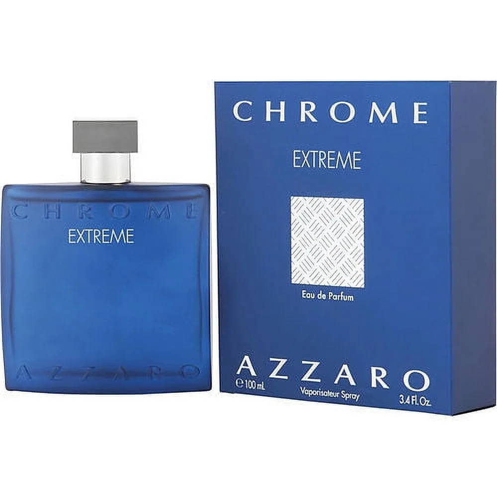 CHROME EXTREME by Azzaro 3.3 oz Eau de Parfum Spray for Men - Bold Blend of Ingredients
