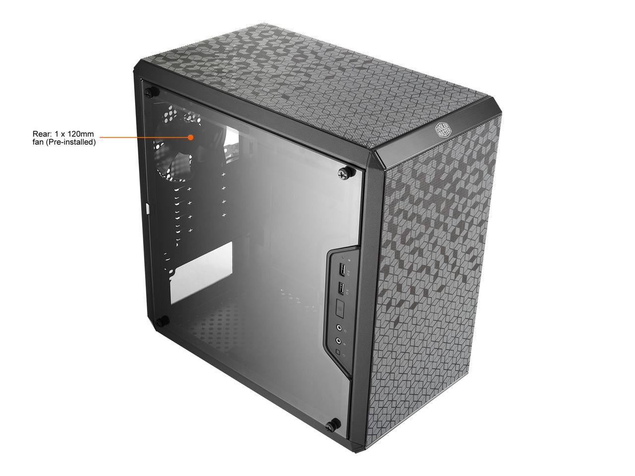 Cooler Master MasterBox Q300L Micro-ATX Tower with Magnetic Design Dust Filter, Transparent Acrylic Side Panel, Adjustable I/O & Fully Ventilated Airflow, Black (MCB-Q300L-KANN-S00)