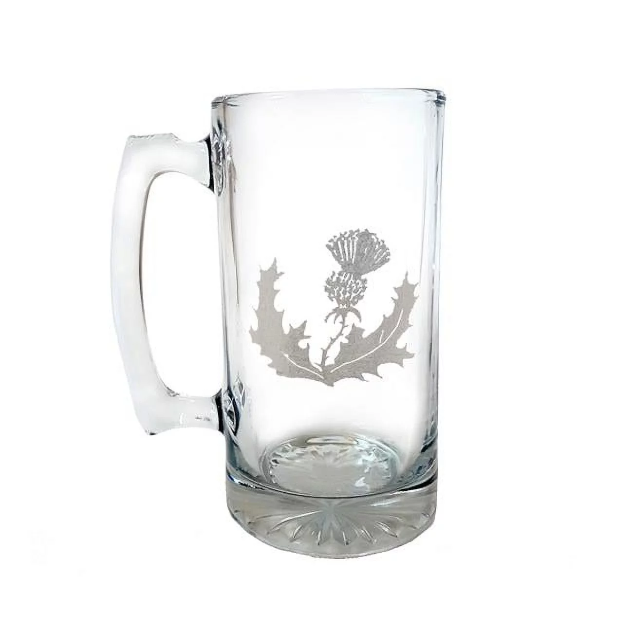 Lyoncraft SSTH01 16 oz Scottish Thistle Engraved Stein Glass