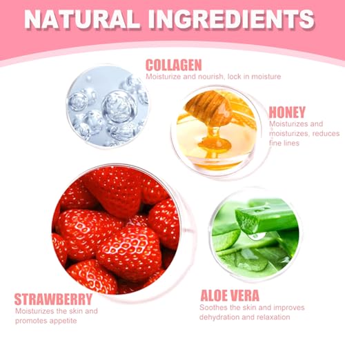 6 PCS Bee Lip Balm Mask Honey Pot, Honey Lip Balm Bulk, Moisturizing Lip Sleep Masks Hydrating Prevention Dry and Crack Lip Scrubs, Propolis Lip Mask Overnight Reduce Lip Lines