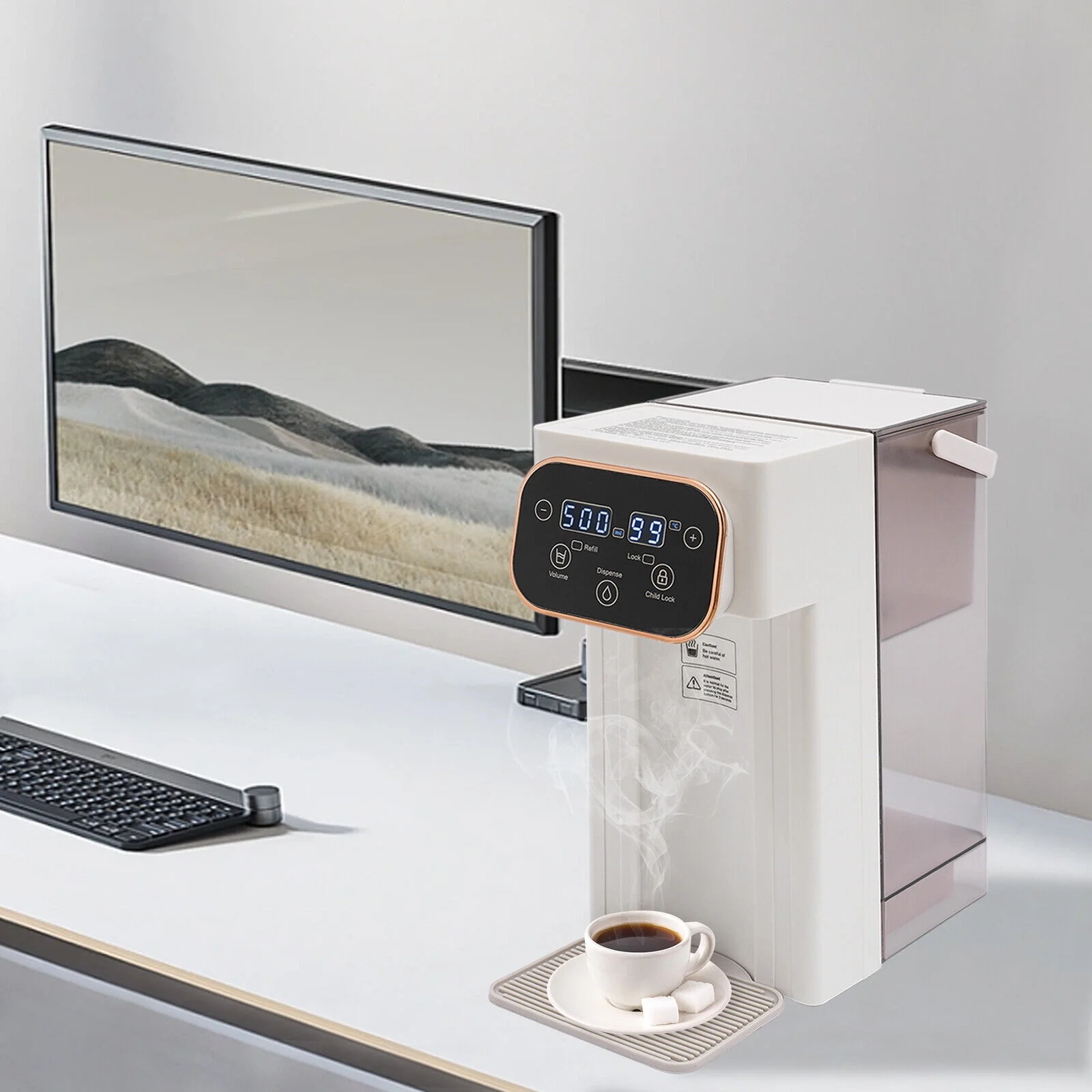 1500W Instant Hot Water Dispenser & Filter Counter-top Electric Corded Water Dispenser