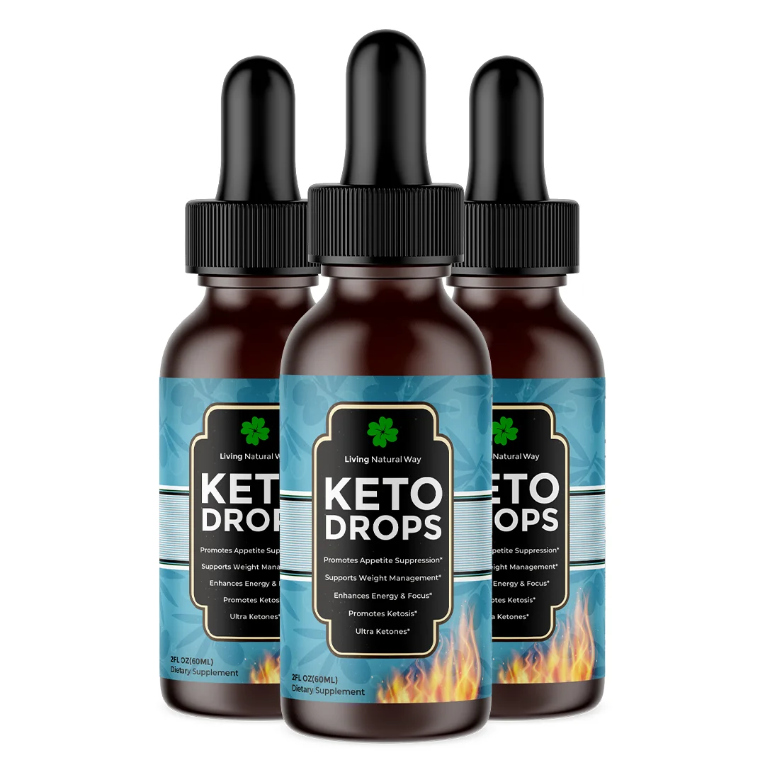 Keto Fat Burner Drops - Stay in Ketosis & Support Weight Loss - Keto Diets, No Junk Ingredients, No GMOs - Premium Ketogenic Supplement - 2 oz (3 Pack)
