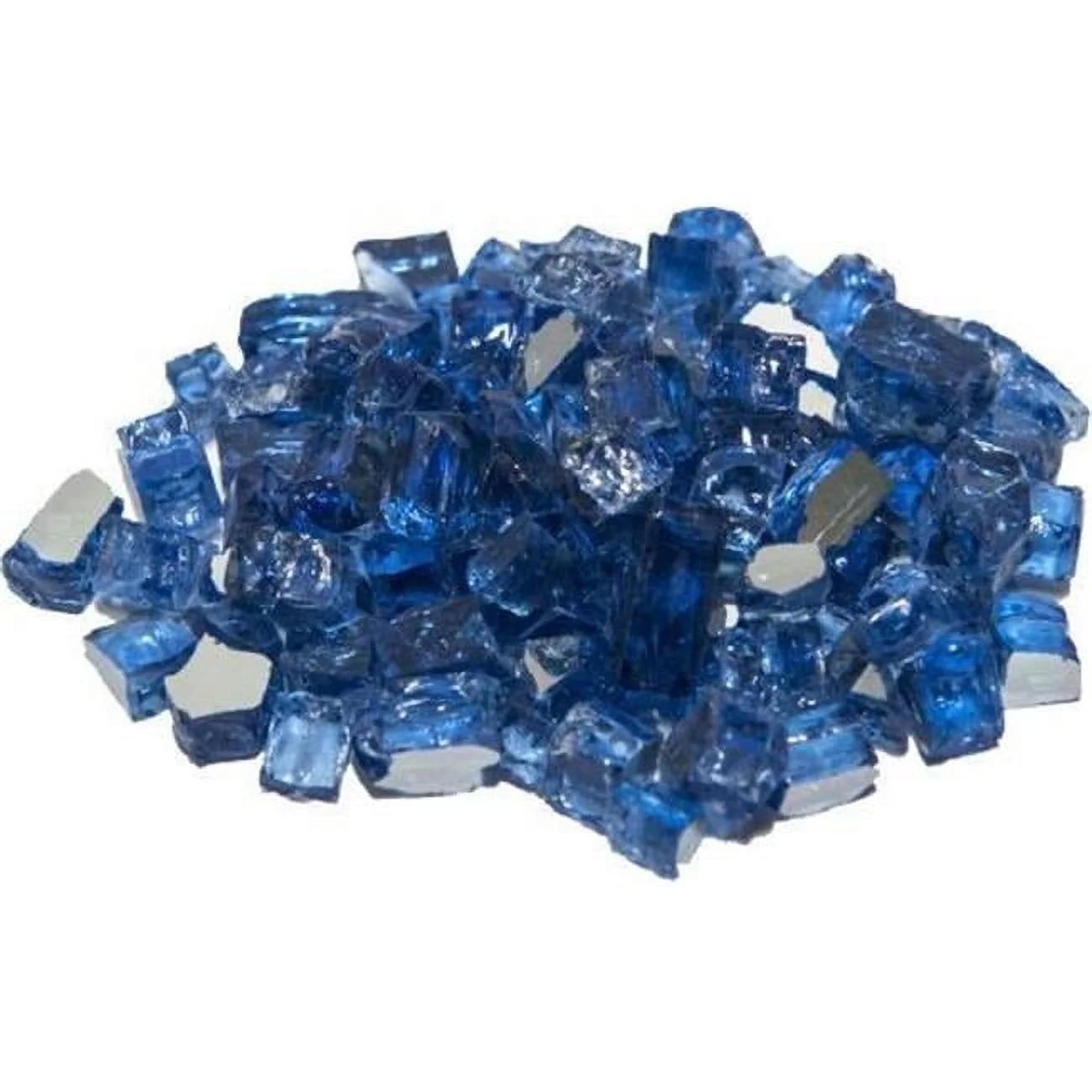 Dagan  Reflective Fire Glass - Dark Blue - 0.25 in.