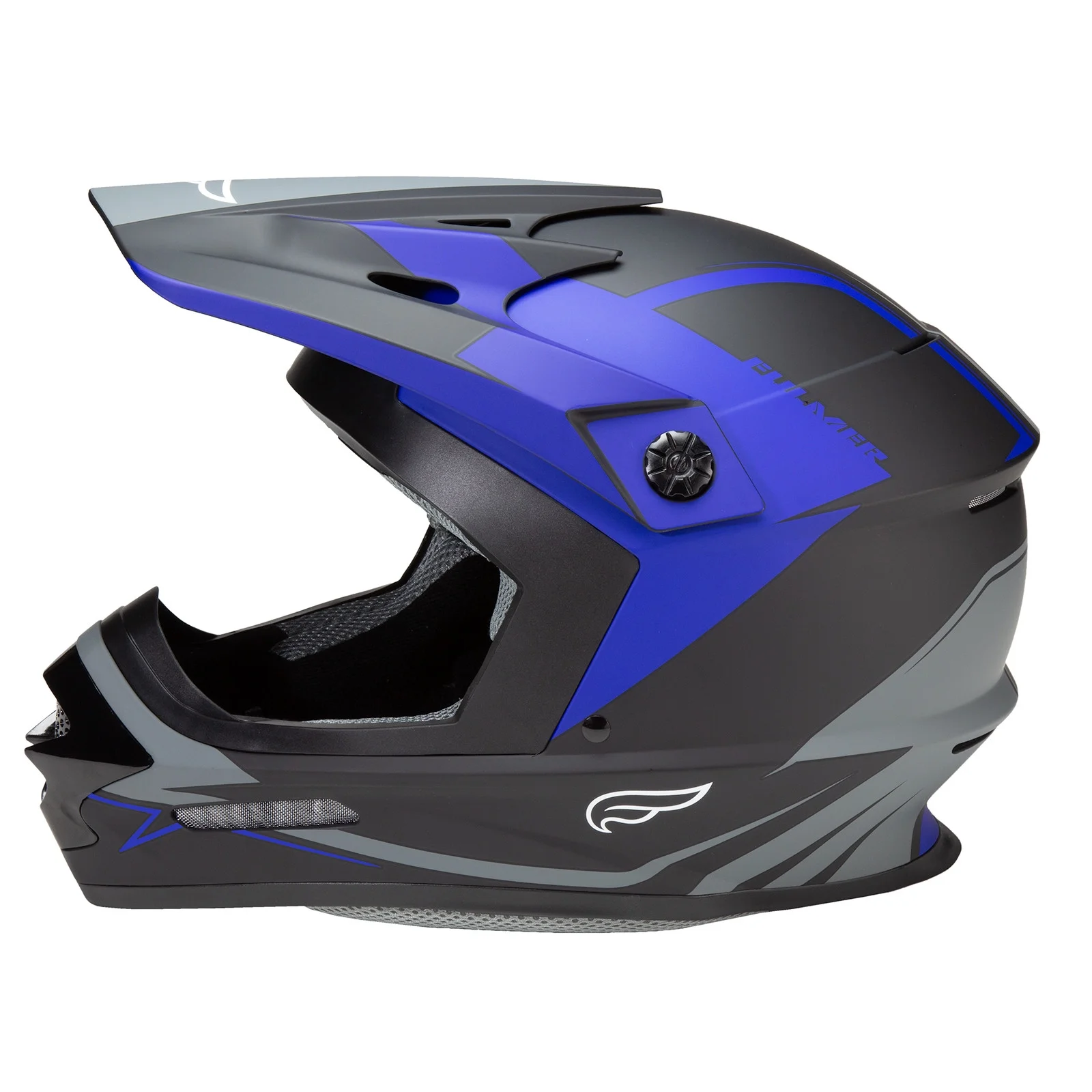 Fulmer 204 MPX Adult MX Off-Road Helmet DOT Approved - Matte Blue, Large