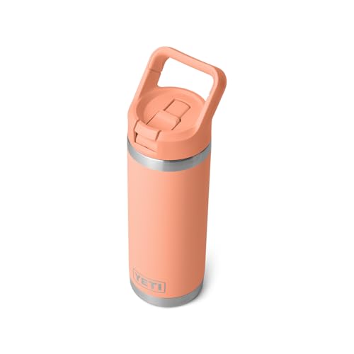 YETI Rambler 18 oz Bottle, Vacuum Insulated, Stainless Steel with Straw Cap, Beekeeper