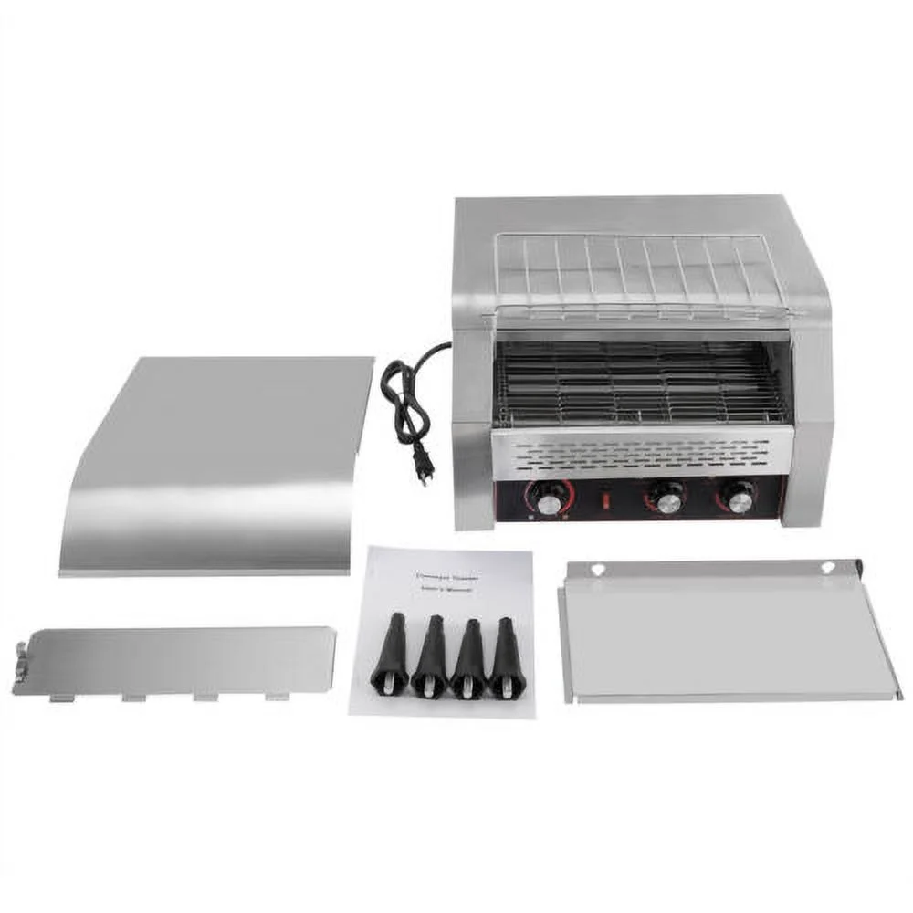 COMMERCIAL CONVEYOR TOASTER 450Slices/H Stainless Electric Bread Baking Machine