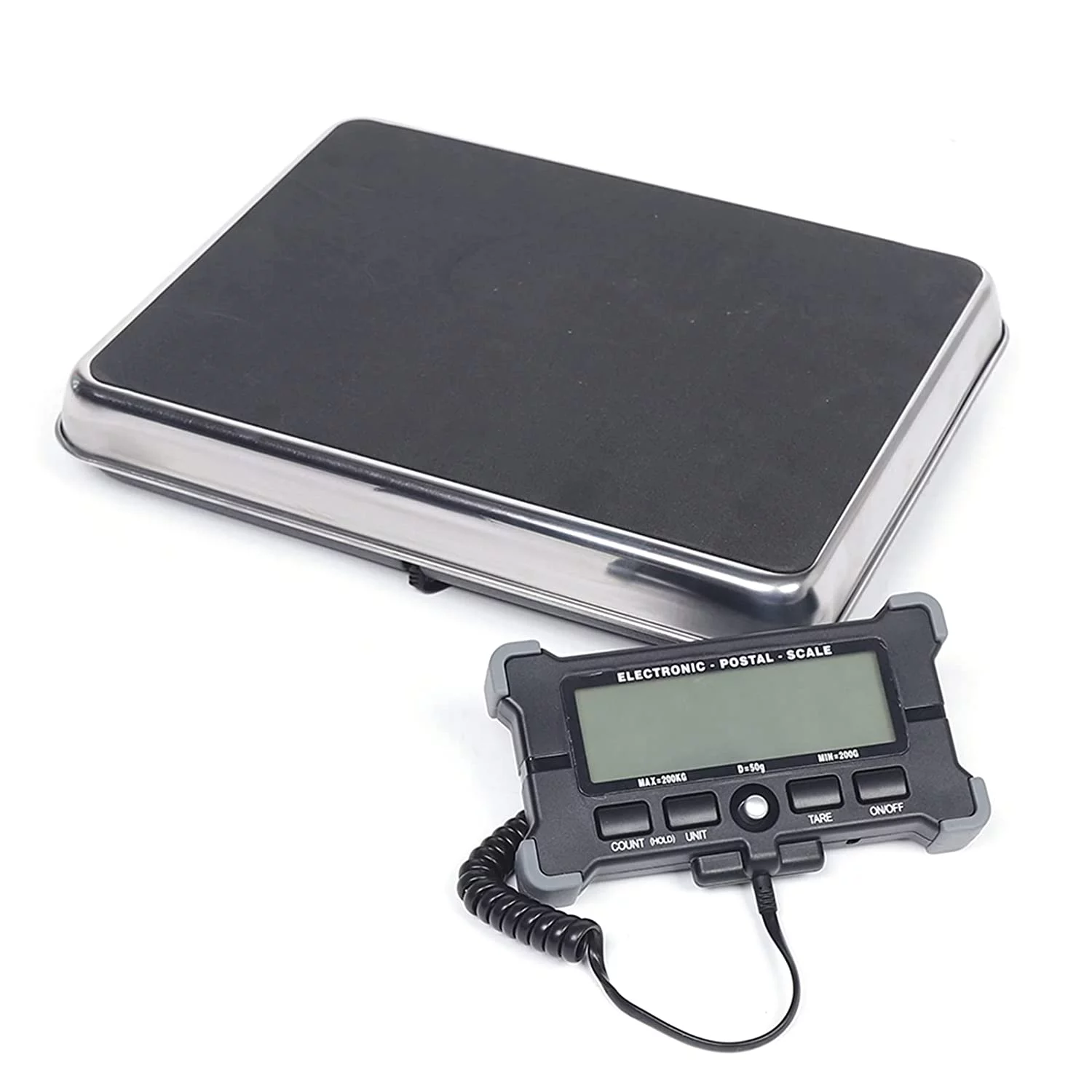 Fichiouy Digital Electronic LCD Shipping Postal Scale Postage Weight Heavy Duty 440lb with 4 Weighing Modes Scale g/ Kg/ Lb/ Oz
