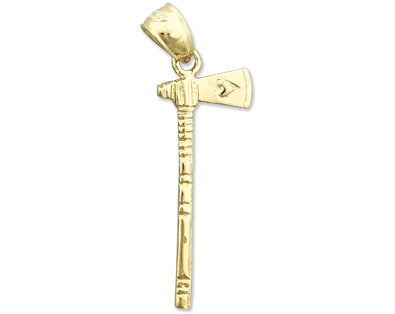 14K Gold Tomahawk Ax Charm
