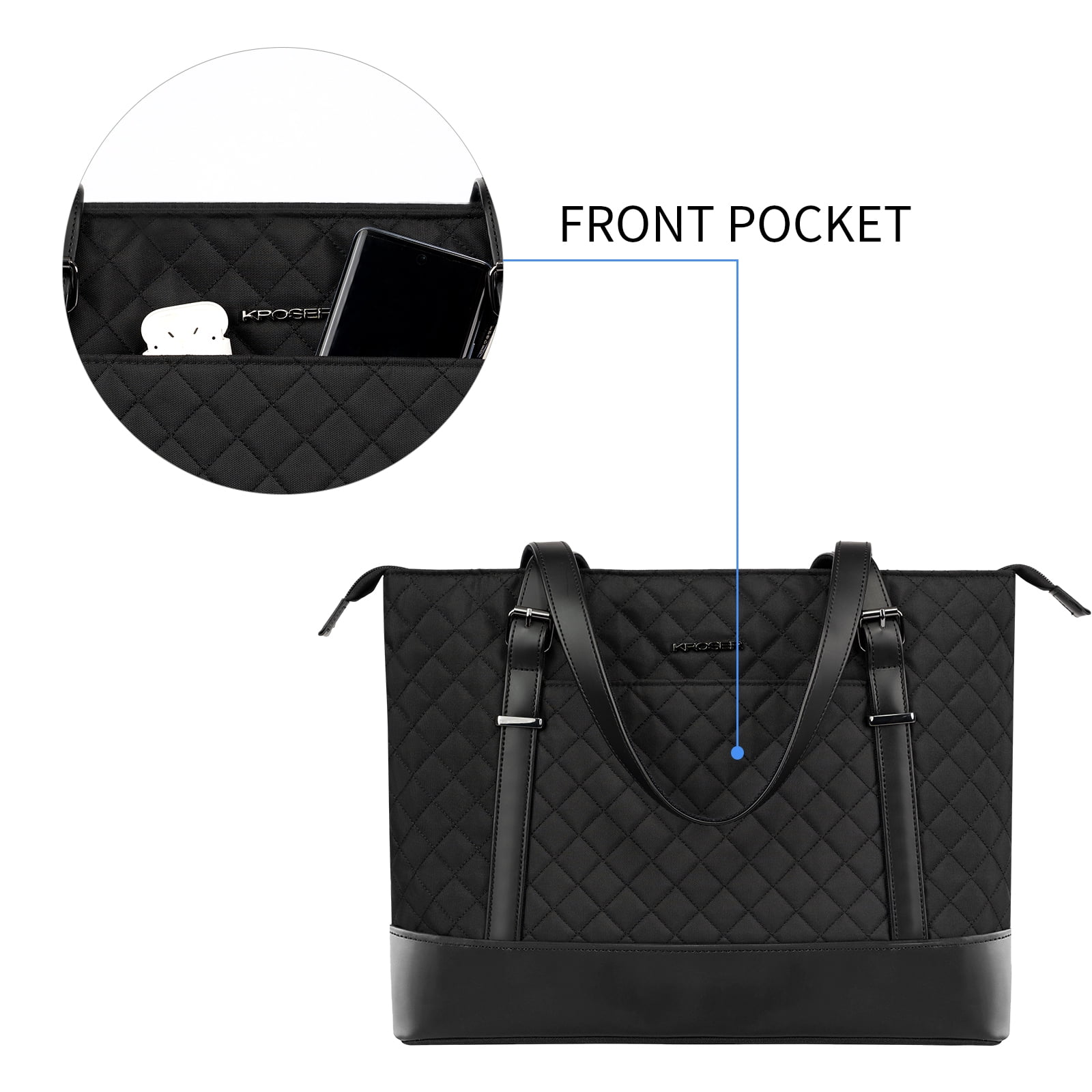 KROSER Laptop Tote Bag 15.6