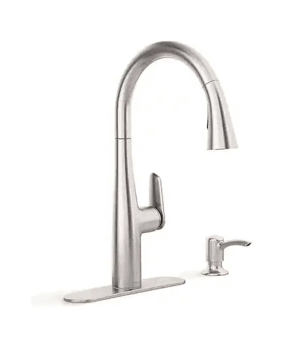 KOHLER Pull Down Sprayer Kitchen Faucet Easy-to-Clean Metal Vibrant Stainless