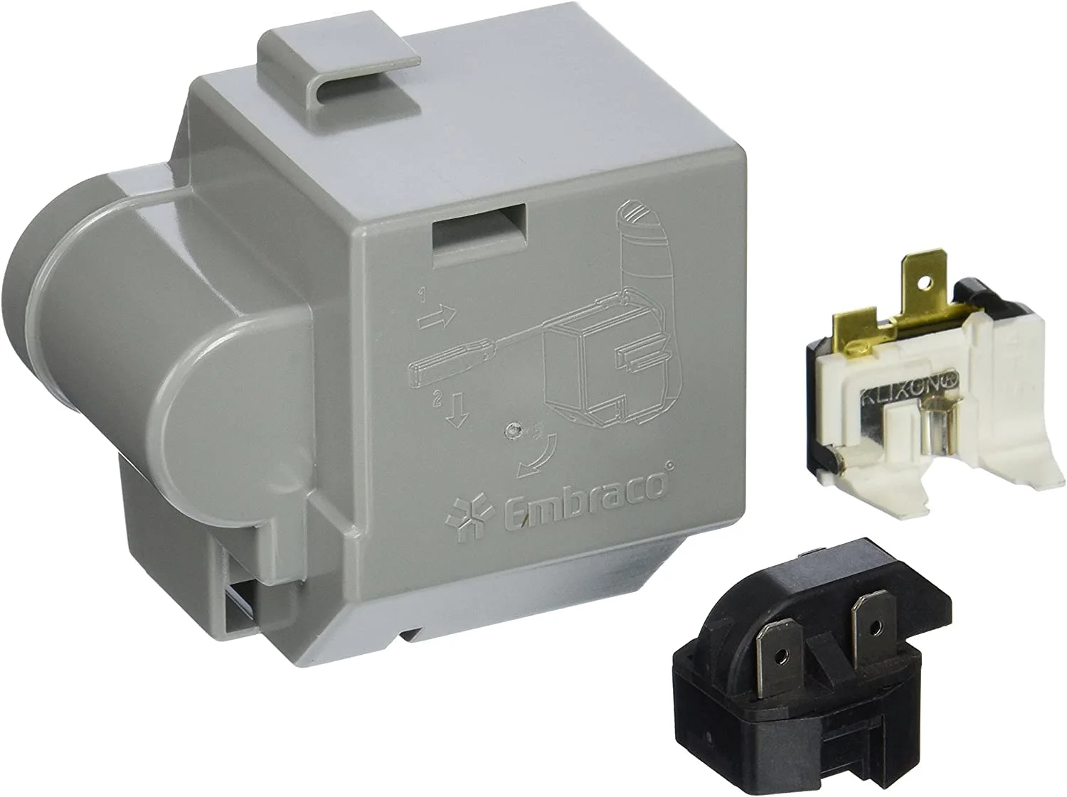 GLOB PRO SOLUTIONS AP2585033 PS471679 EAP471679 PD00026343 Refrigerator Relay & Overload Kit Replacement for and Compatible with Frigidaire Kenmore/Sears Heavy Duty