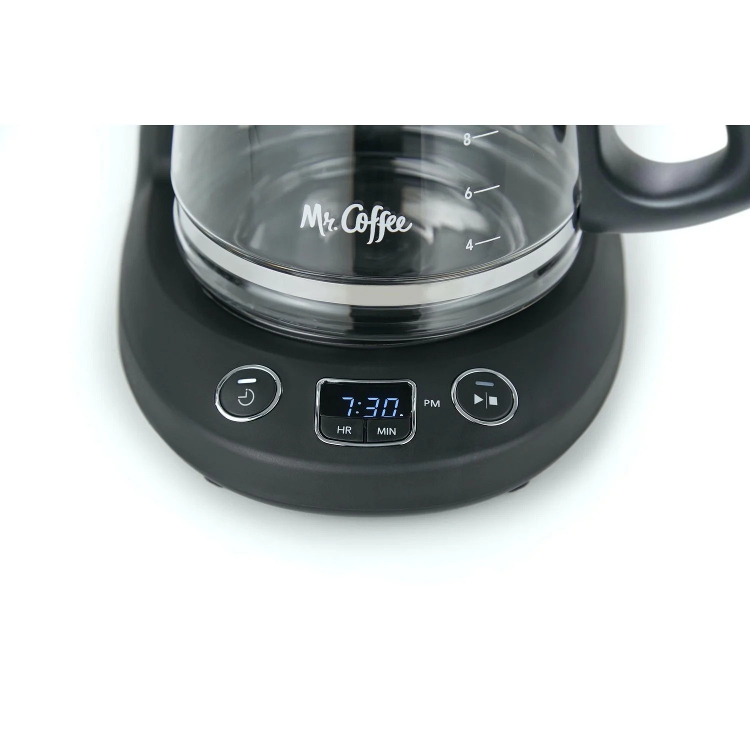 Mr. Coffee - Programmable Coffee Maker, 12 Cup Capacity, Late Brew Function, Black