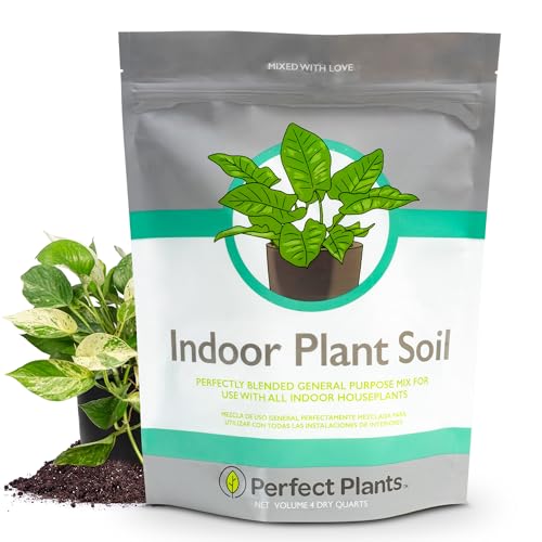 Perfect Plants Indoor Plant Soil 8qt | Perfectly Balanced Potting Mix | Gardening Substrate for All Varieties of Live houseplants