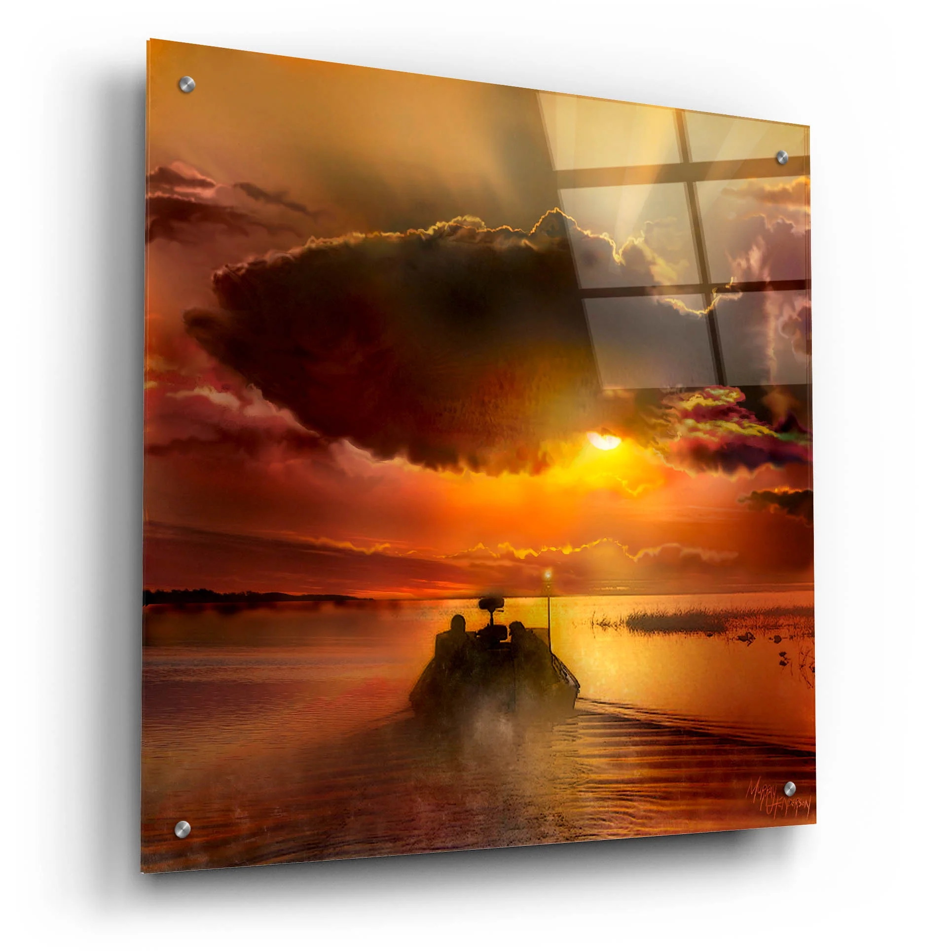 Epic Art 'The Morning Bite' by Murray Henderson Fine Art, Acrylic Glass Wall Art, 24