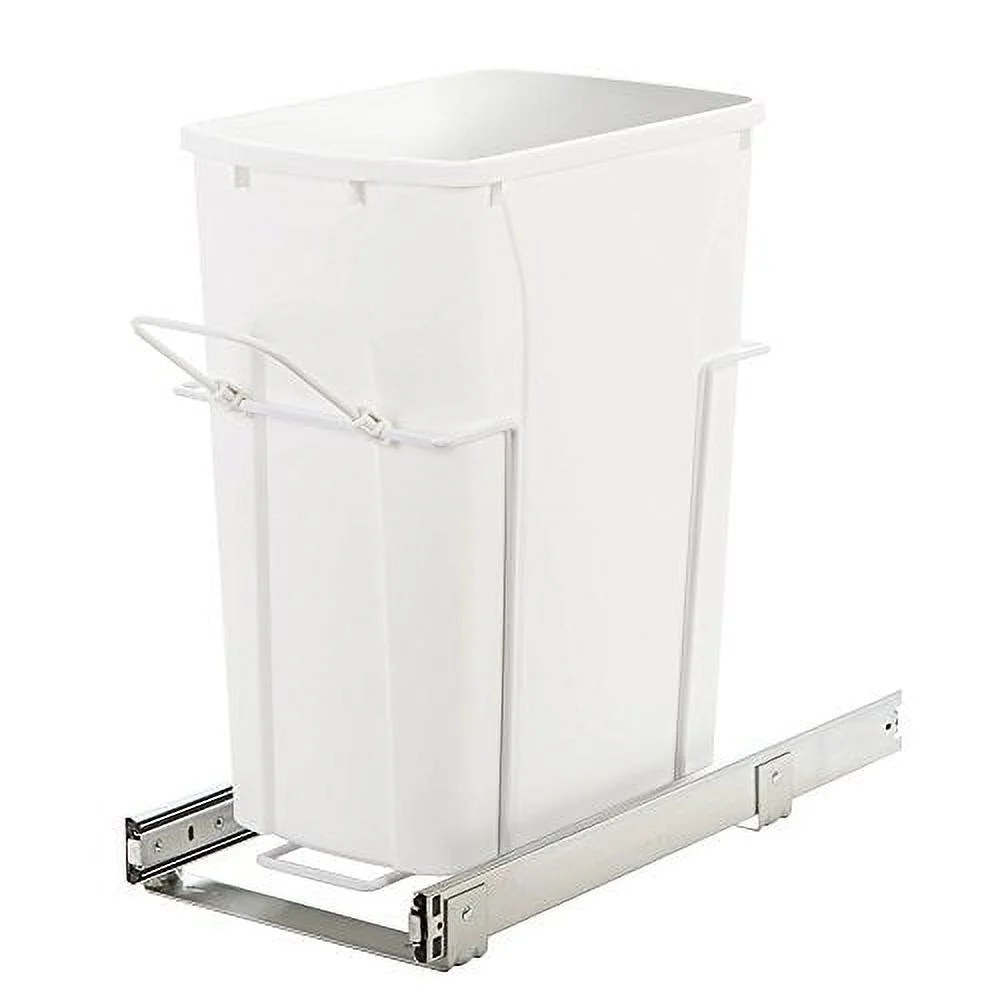 Knape and Vogt 35 qt In Cabinet Pull-Out Bottom Mount Trash Can