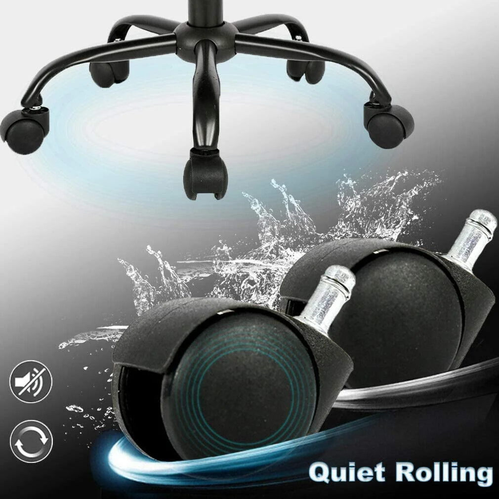 TJUNBOLIFE Black Mesh Office Chair Computer Middle Back Task Swivel Seat ErgonomicChair