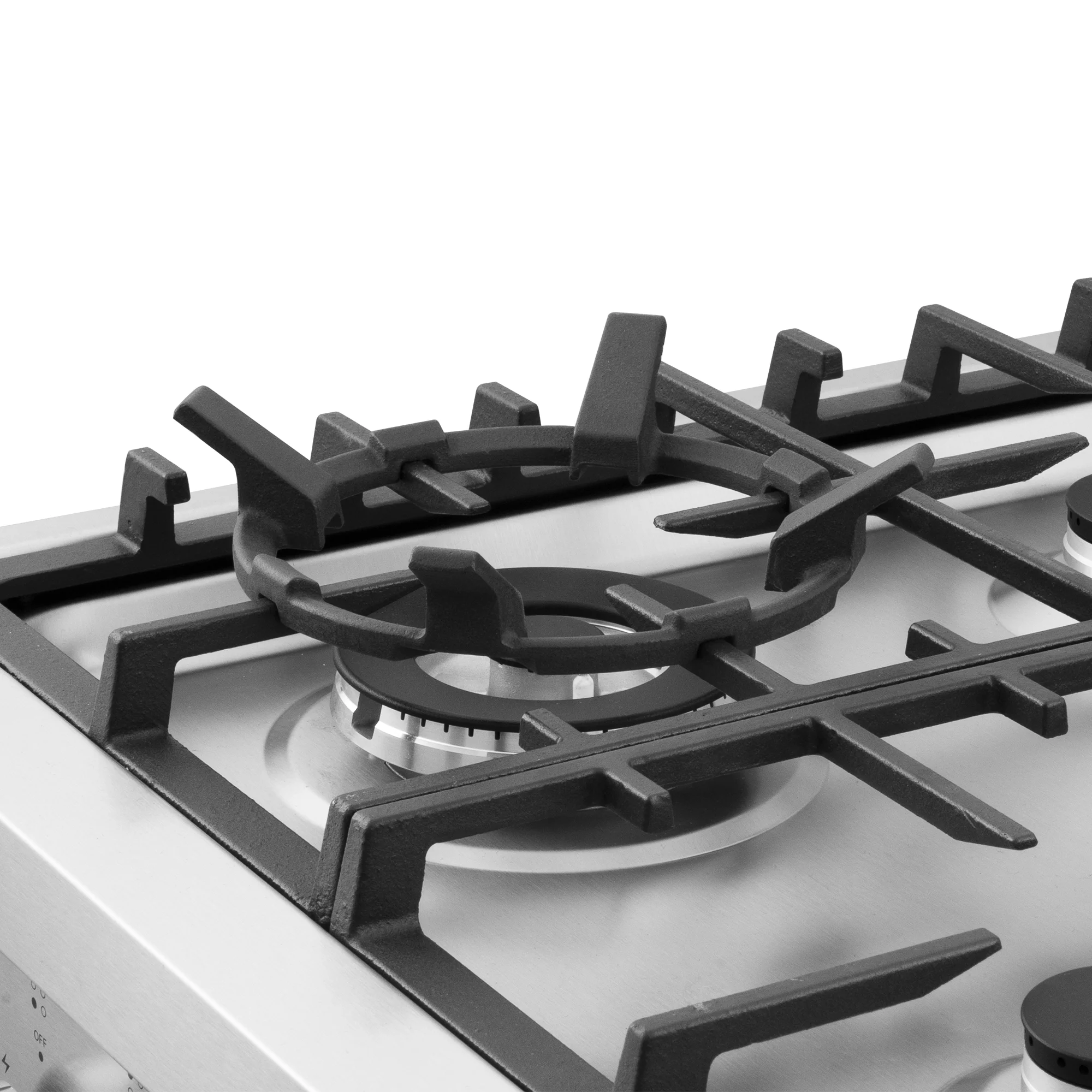 Cosmo 2.73 cu. ft. Single Oven Gas Range Kitchen Stove with 4 Burner Cooktop, Heavy Duty Cast Iron Grates in Stainless Steel