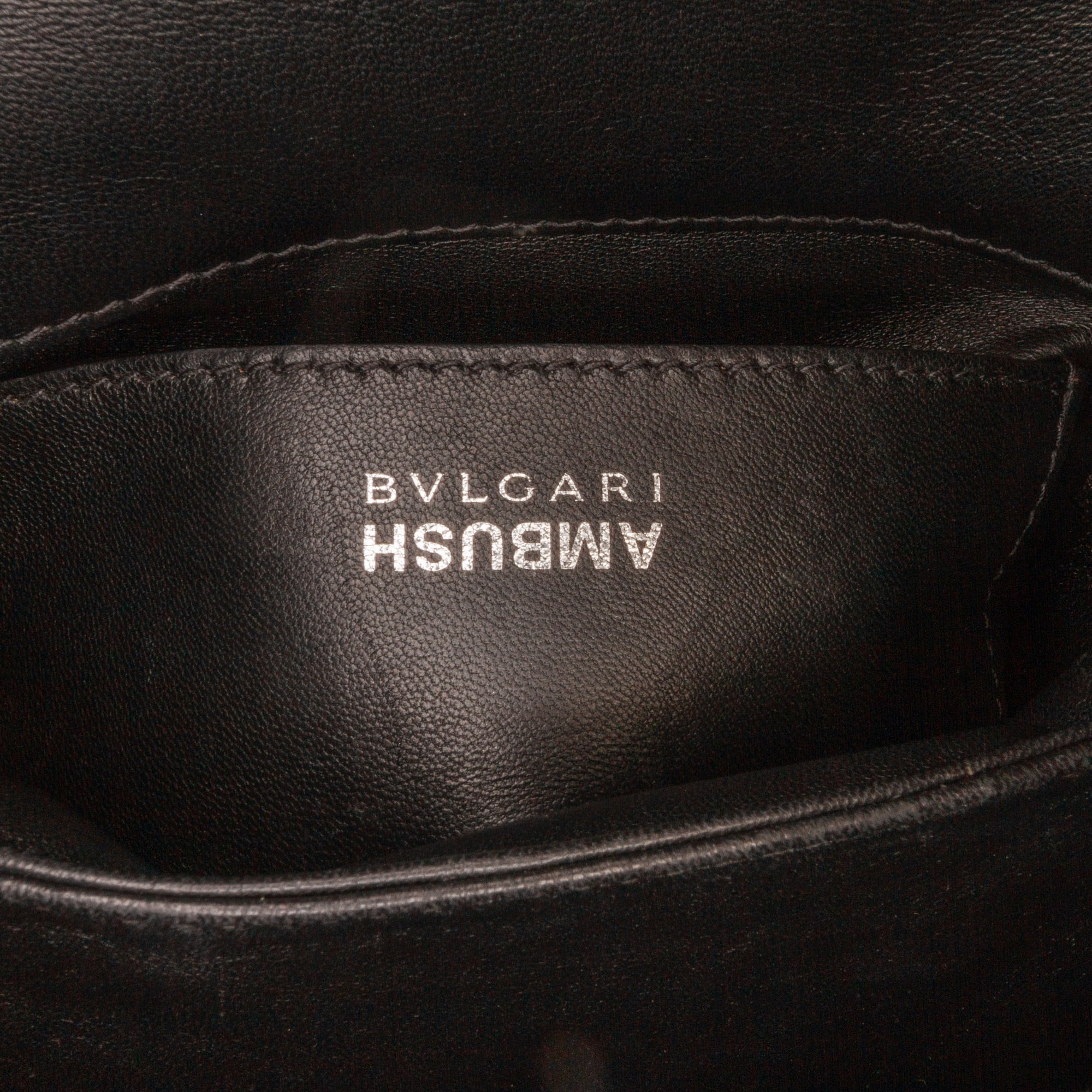 Pre-Owned Authenticated Bvlgari X Ambush Convertible Crossbody Bag Calf Leather Blue Satchel Unisex (Good)