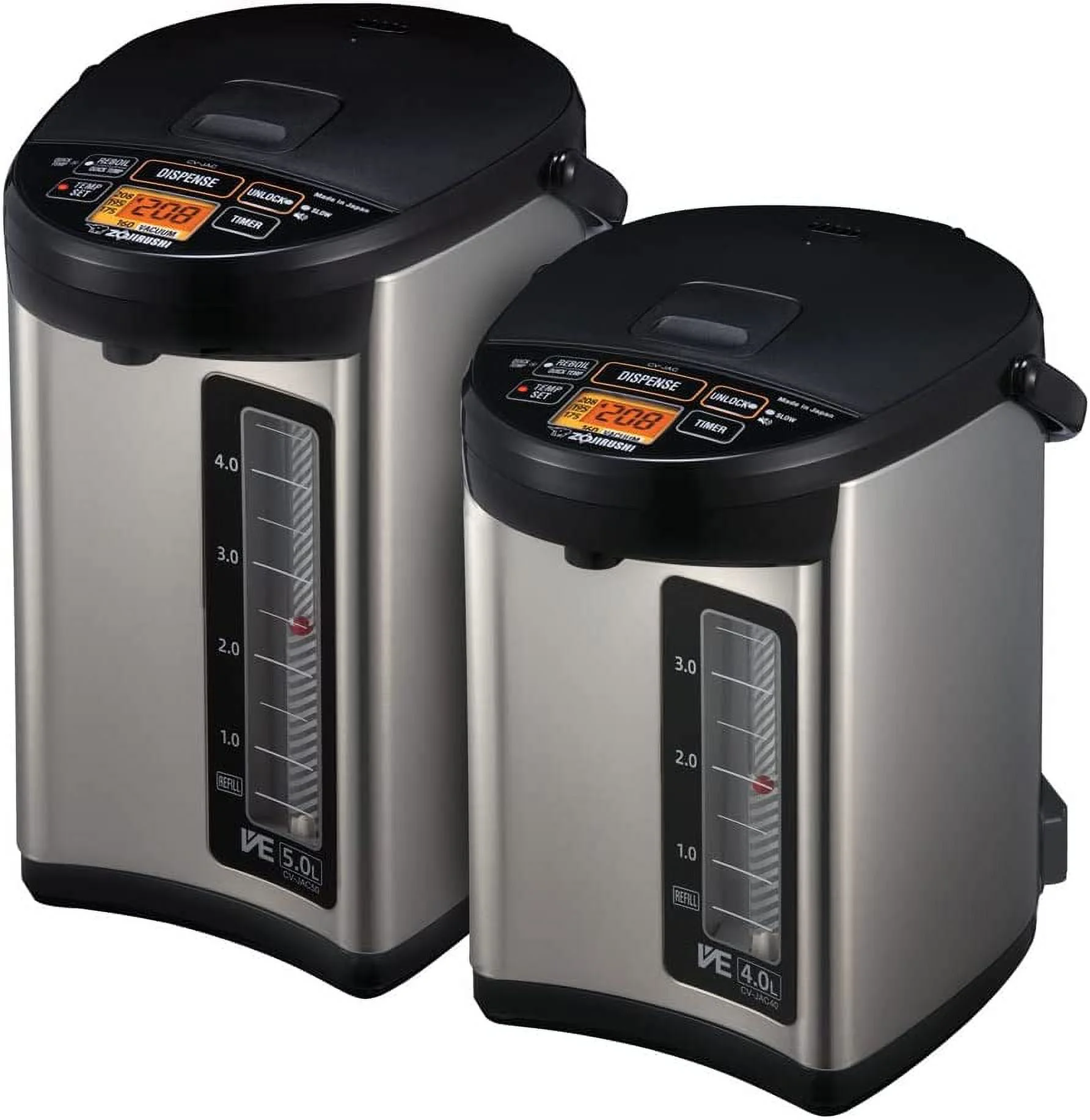 Excellent Zojirushi CV-JAC50XB  VE Hybrid Water Boiler & Warmer  5.0 Liter  Stainless Black  Made in Japan