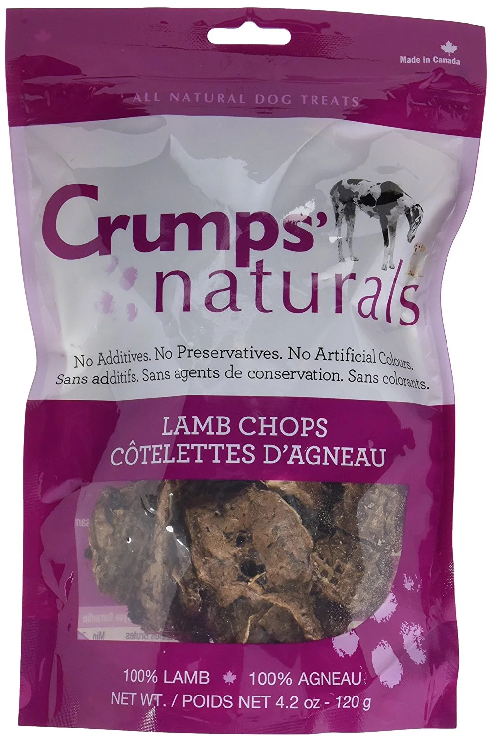 Crumps' Naturals LC-120 Lamb Chops (1 Pack), 4.2 oz/120g