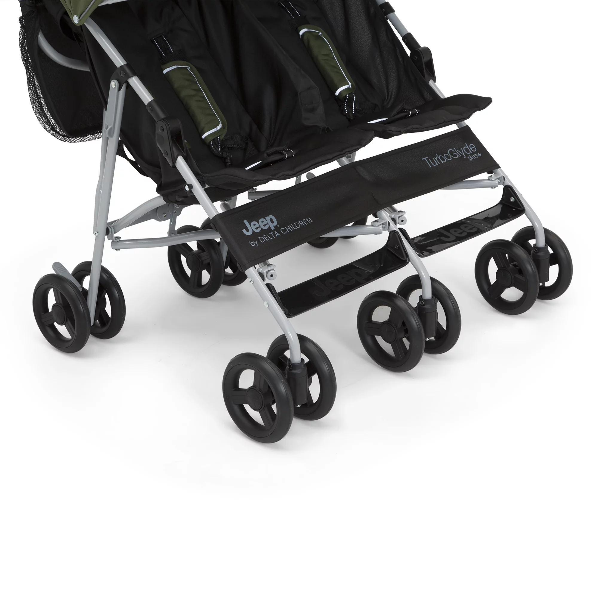 Jeep TurboGlyde Plus Side by Side Double by Delta Children, Olive Green