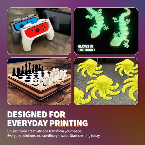 OVERTURE PLA Filament 1.75mm PLA 3D Printer Filament, 2kg Cardboard Spool (4.4lbs), Dimensional Accuracy +/- 0.02mm, Fit Most FDM Printer (Black 2-Pack)