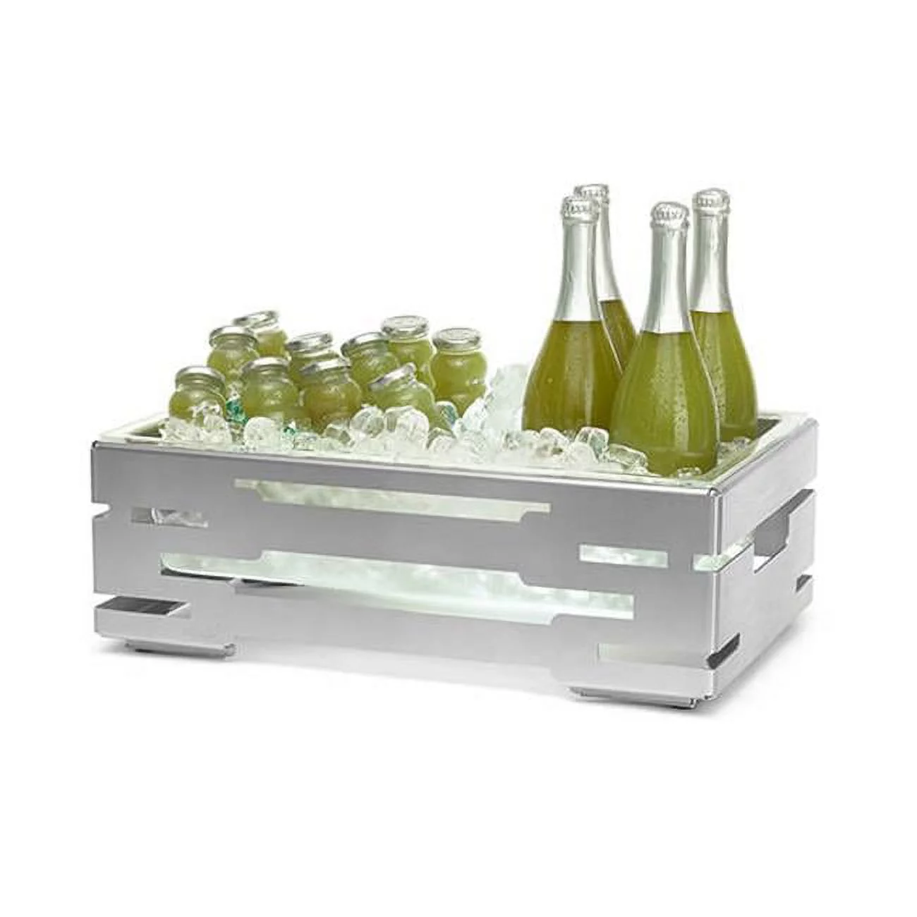 Multi Chef 7 in. Stainless Steel Cooler with Acrylic Ice Housing