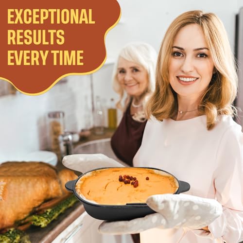 Cast Iron Bread Pan with Lid Pre-Seasoned Dutch Oven 2.2QT Non-Stick Bread Loaf Pan, Sourdough Artisan Baking Pots for Baking Roasting(2-In-1)