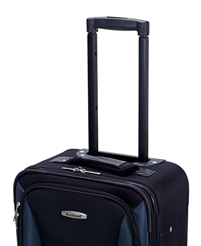 Rockland Fashion Expandable Softside Upright Luggage Set, Charcoal, 2-Piece (14/19)