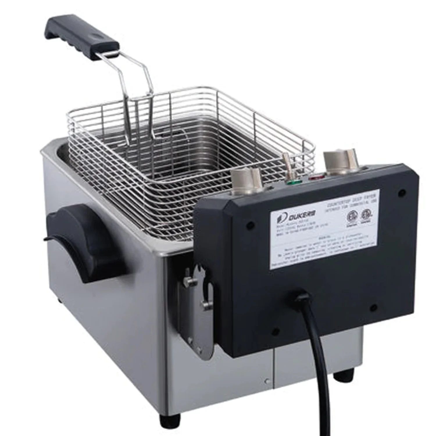 West Kitchen WTCF7E 7lb. Single Basket 120V Electric Countertop Fryer