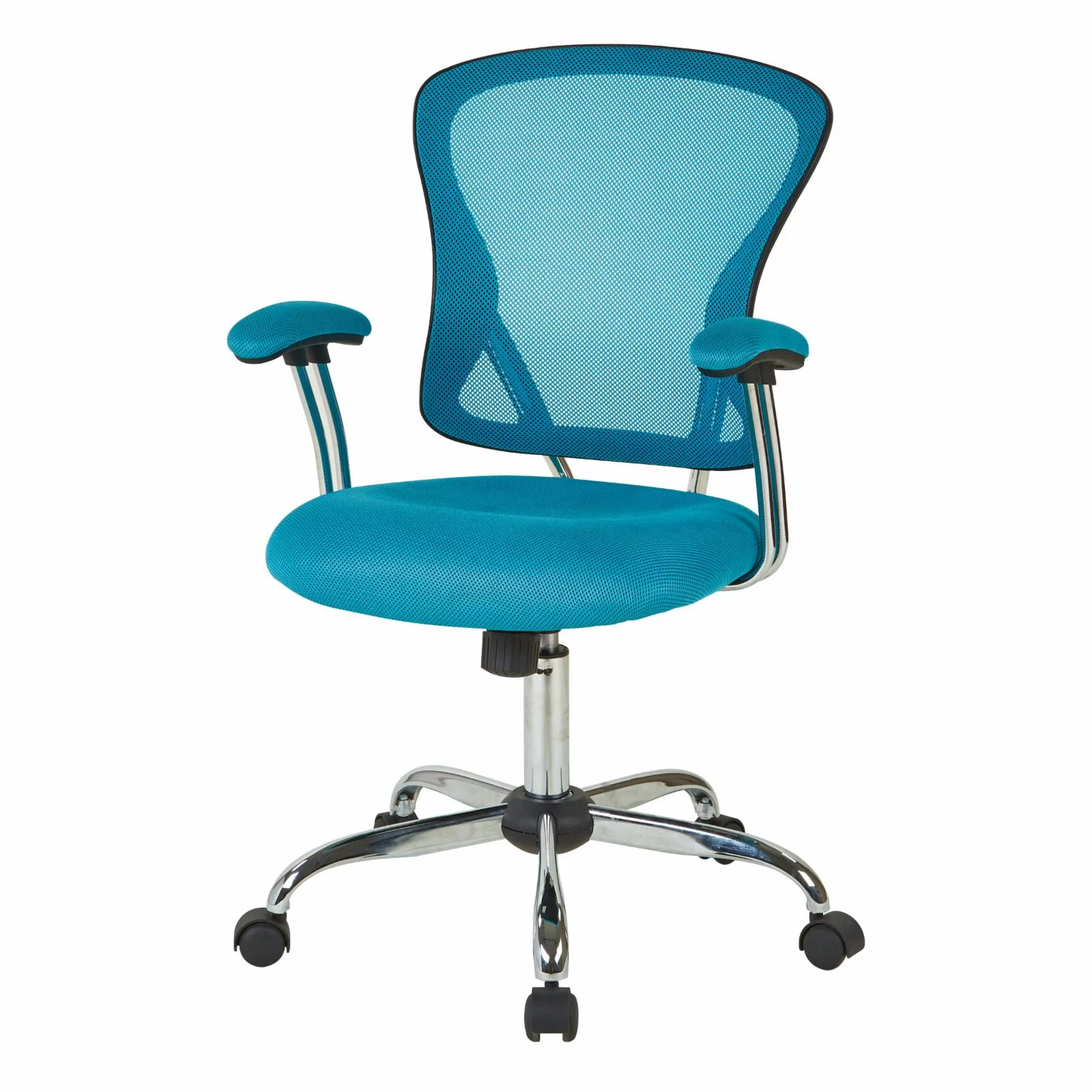 OSP Home Furnishings Juliana Task Chair with Green Mesh Fabric Seat