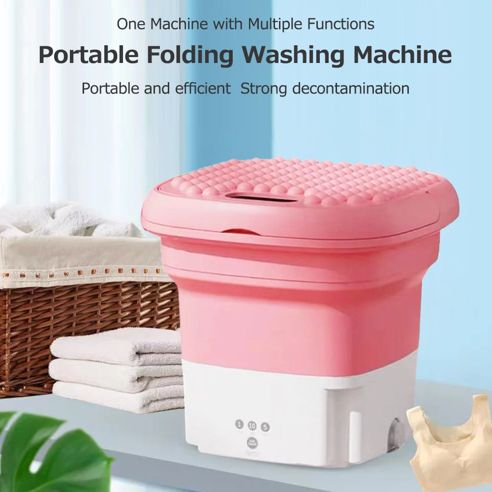 Shinysix Washing machine,Forward Household Reverse and Portable Washing Automatic with Elution Pulsator MOWEO Small Purpose Ultrasonic Karlak Dual Folding Wash Imitation Machine Hole Drain Hand Fruit