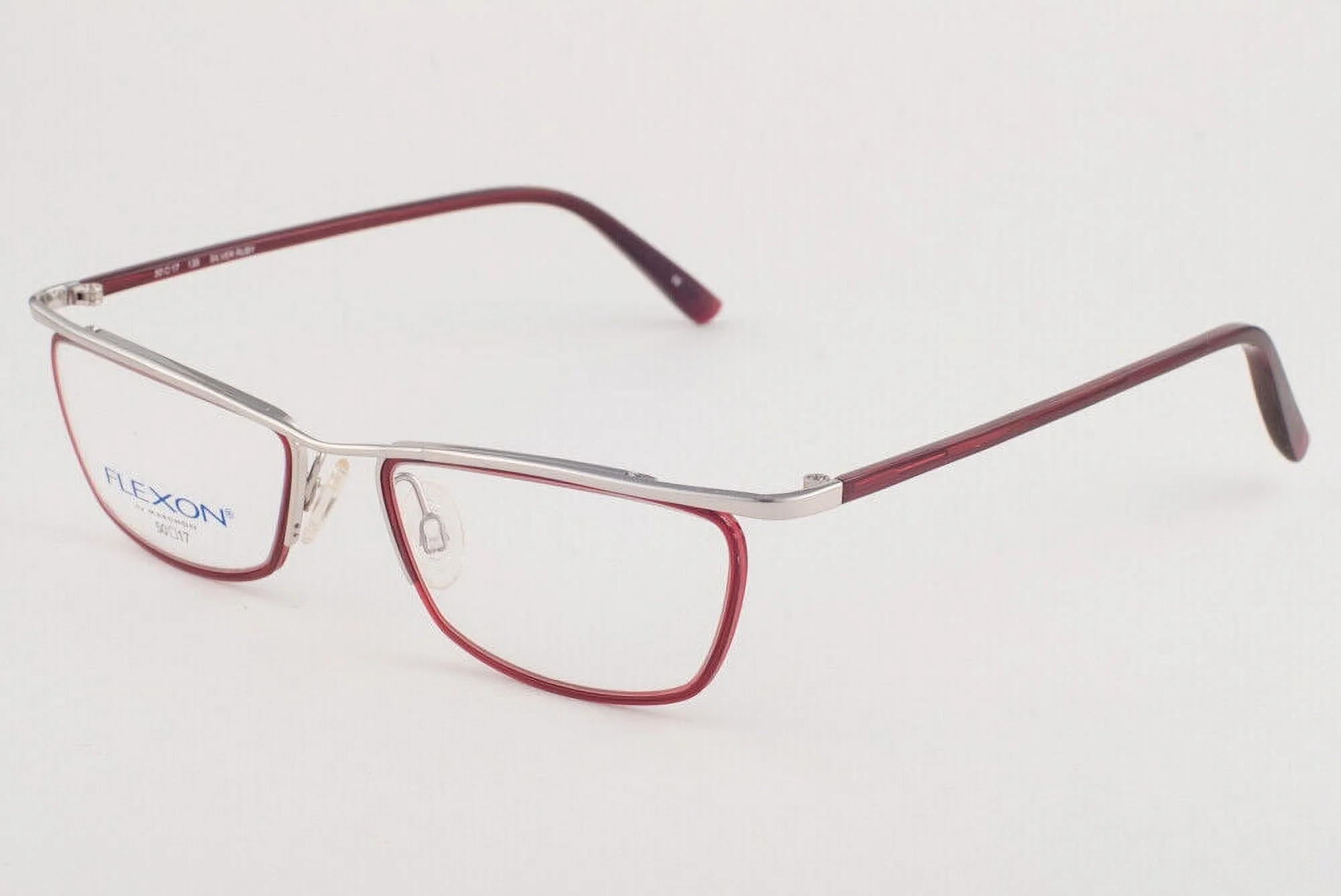 FLEXON 472 027 Silver Ruby Eyeglasses 472-027 50mm Marchon