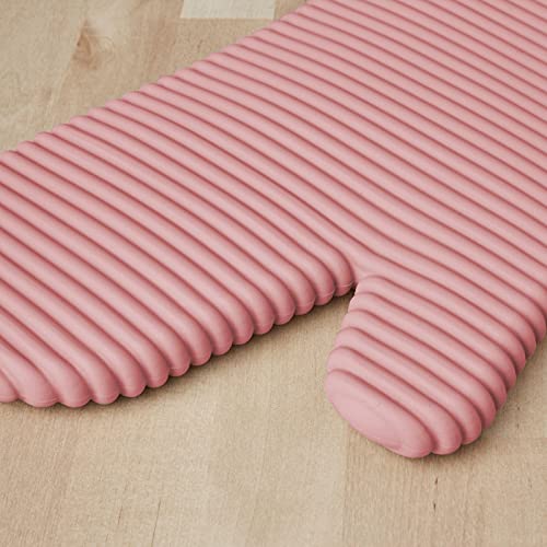 KITCHENAID Ribbed Soft Silicone Oven Mitt 2-Pack Set, 7.5