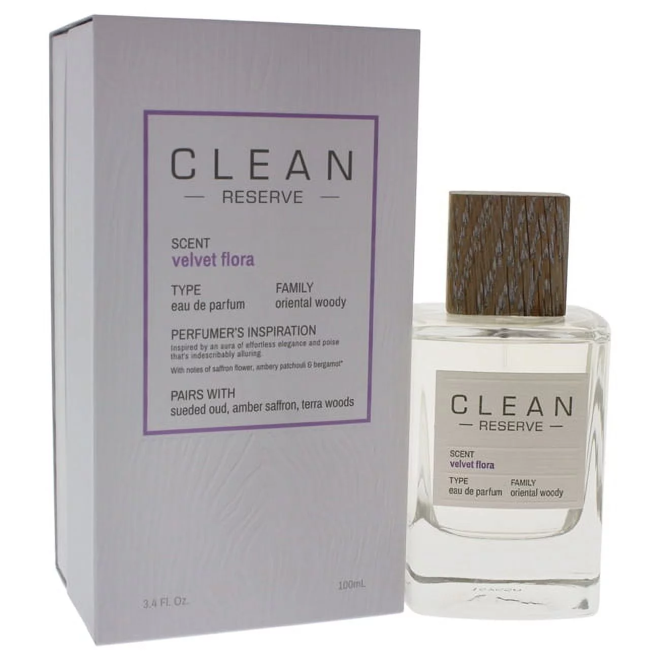 Clean Reserve Velvet Flora Eau de parfum Spray For Unisex 3.4 oz
