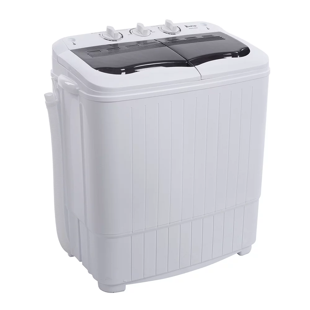 ZOKOP Portable Washing Machine, Compact Washing Machine, Underwear Care Washing Machine, Smart Washing Machine, Decontamination Timer Washing Machine, Suitable for Dormitory, Apartment ,White & Gray
