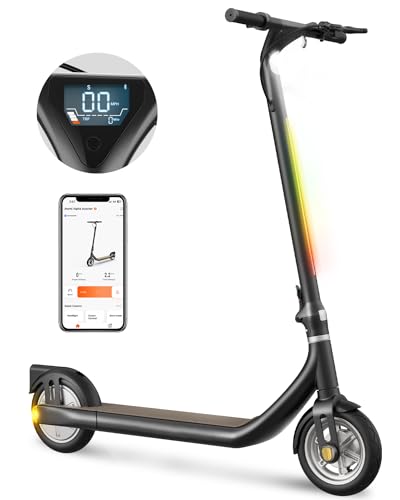 Atomi Electric Scooter E20/E30/Alpha Lite, 500W/650W Motor Electric Scooter with 19 Miles Long Range, 15.6 Mph Speed, Portable Folding Commuting Scooter for Adults